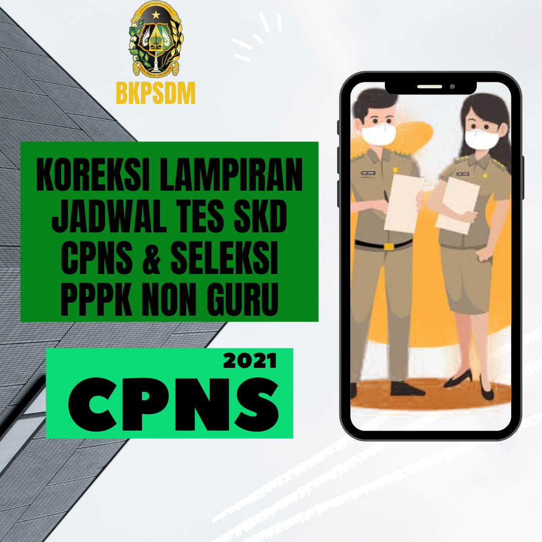 Koreksi Lampiran Jadwal SKD CPNS dan Seleksi PPPK Non-Guru