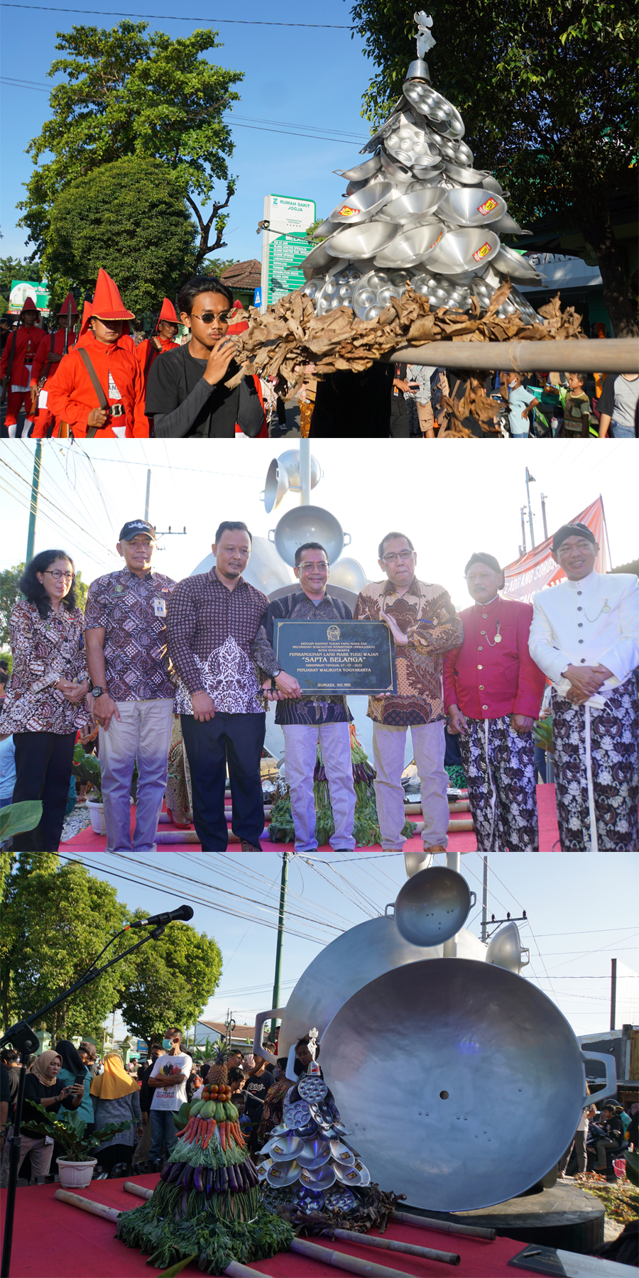 Tugu Wajan Sapta Belanga Ikon Sentra Aluminium Sorosutan