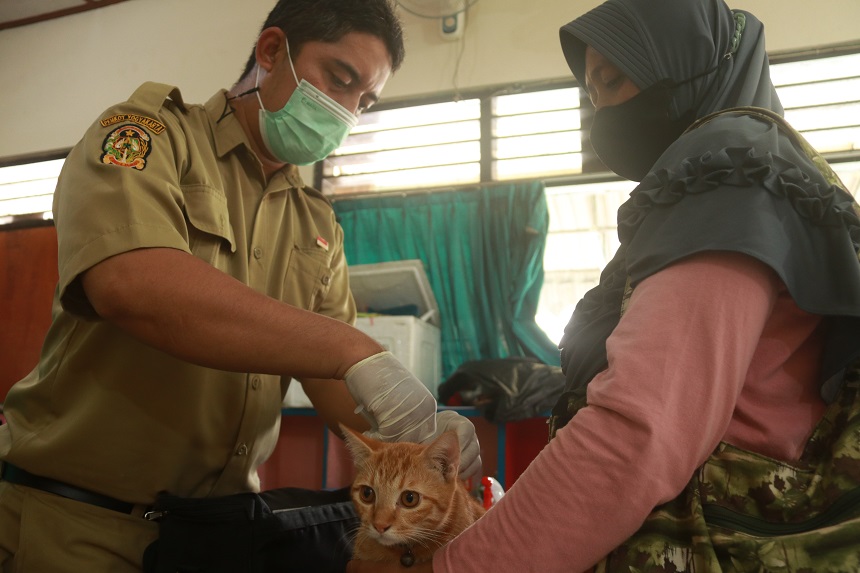 Warga Kota Yogya Antusias Ikuti Vaksin Rabies Gratis