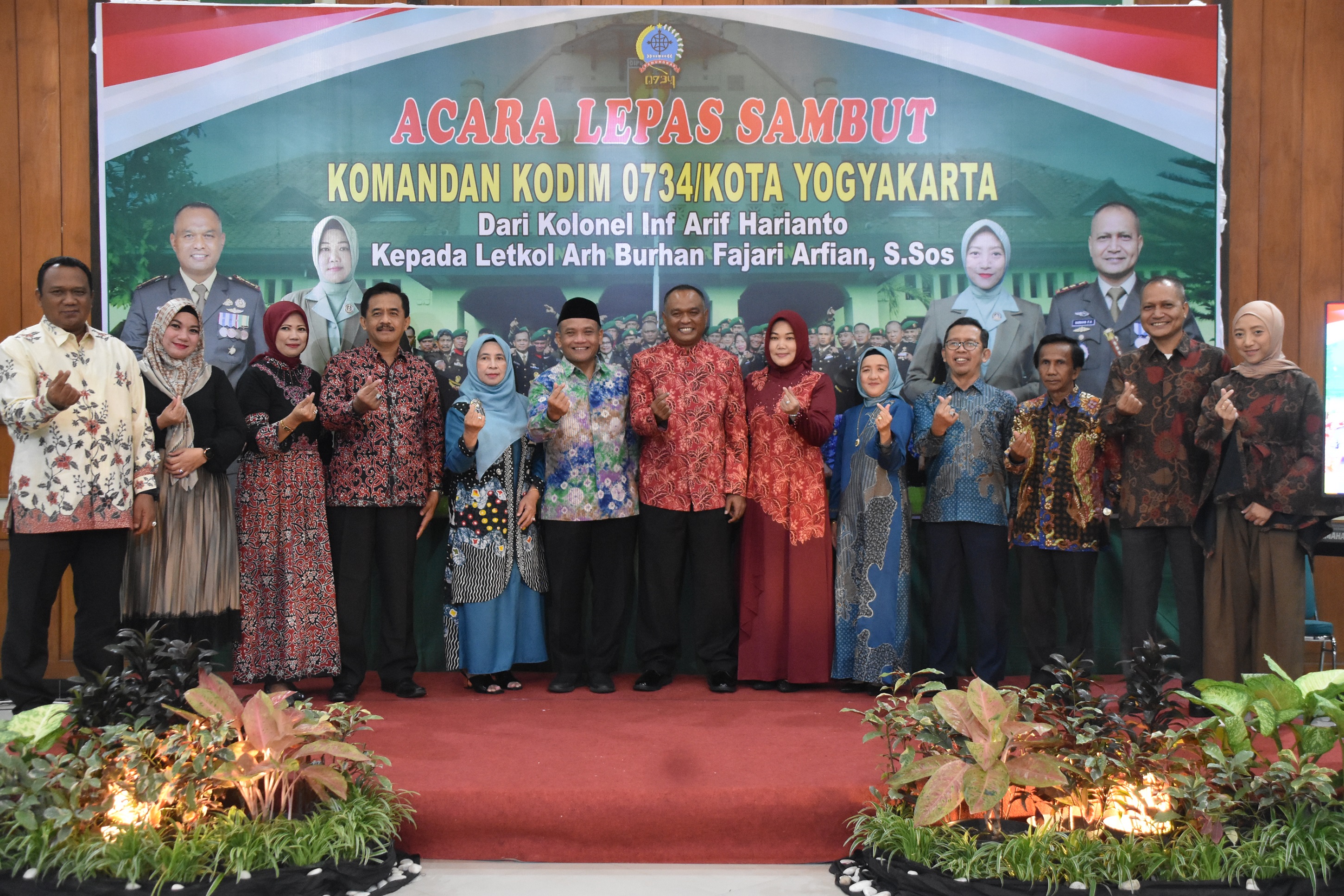 Pisah Sambut Dandim 0734/Yka, Komitmen Bersama Jaga Kamtibmas Kota Yogya