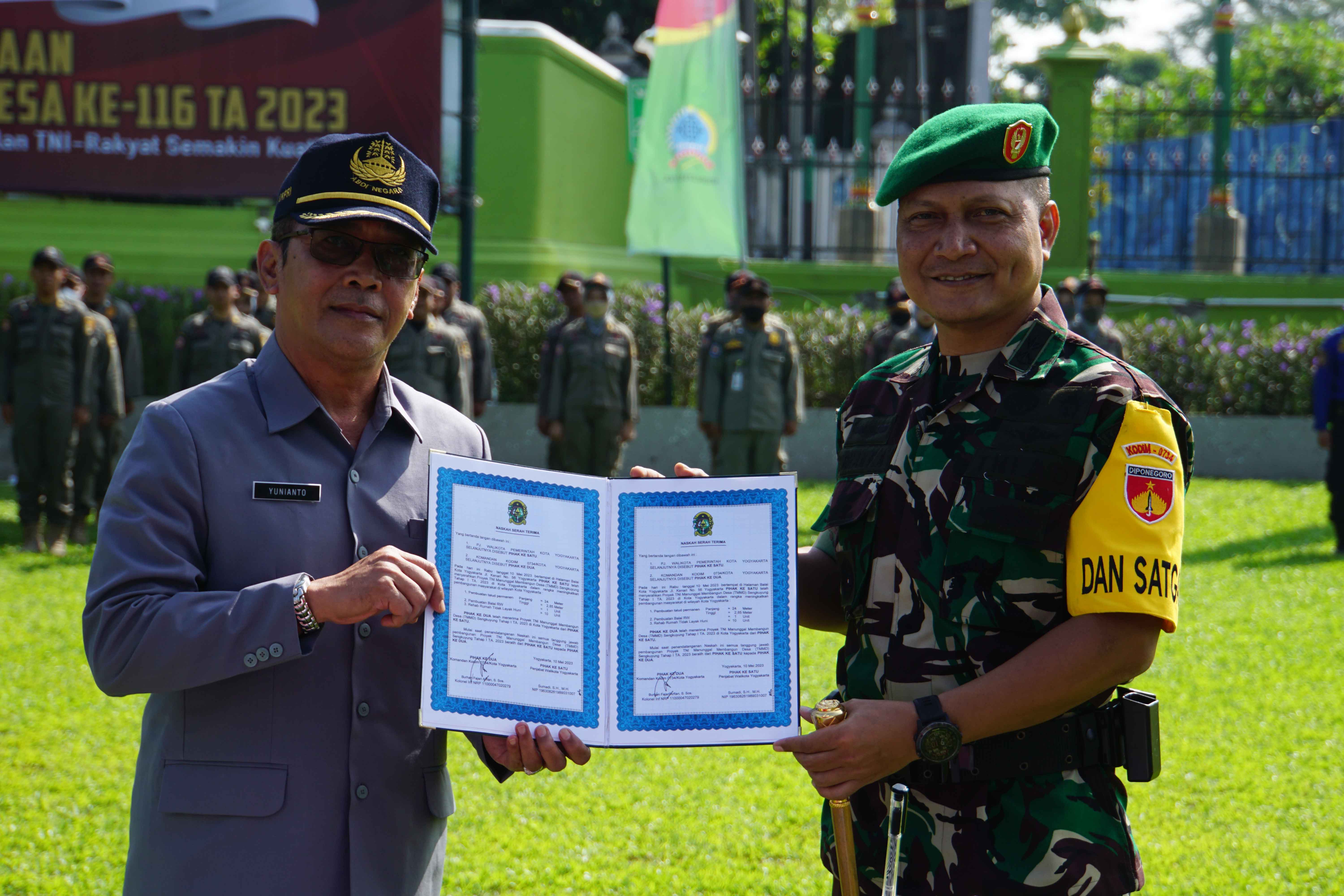 Kelurahan Kricak dan Bener Sasaran TMMD Tahap I Tahun 2023 di Kota Yogya