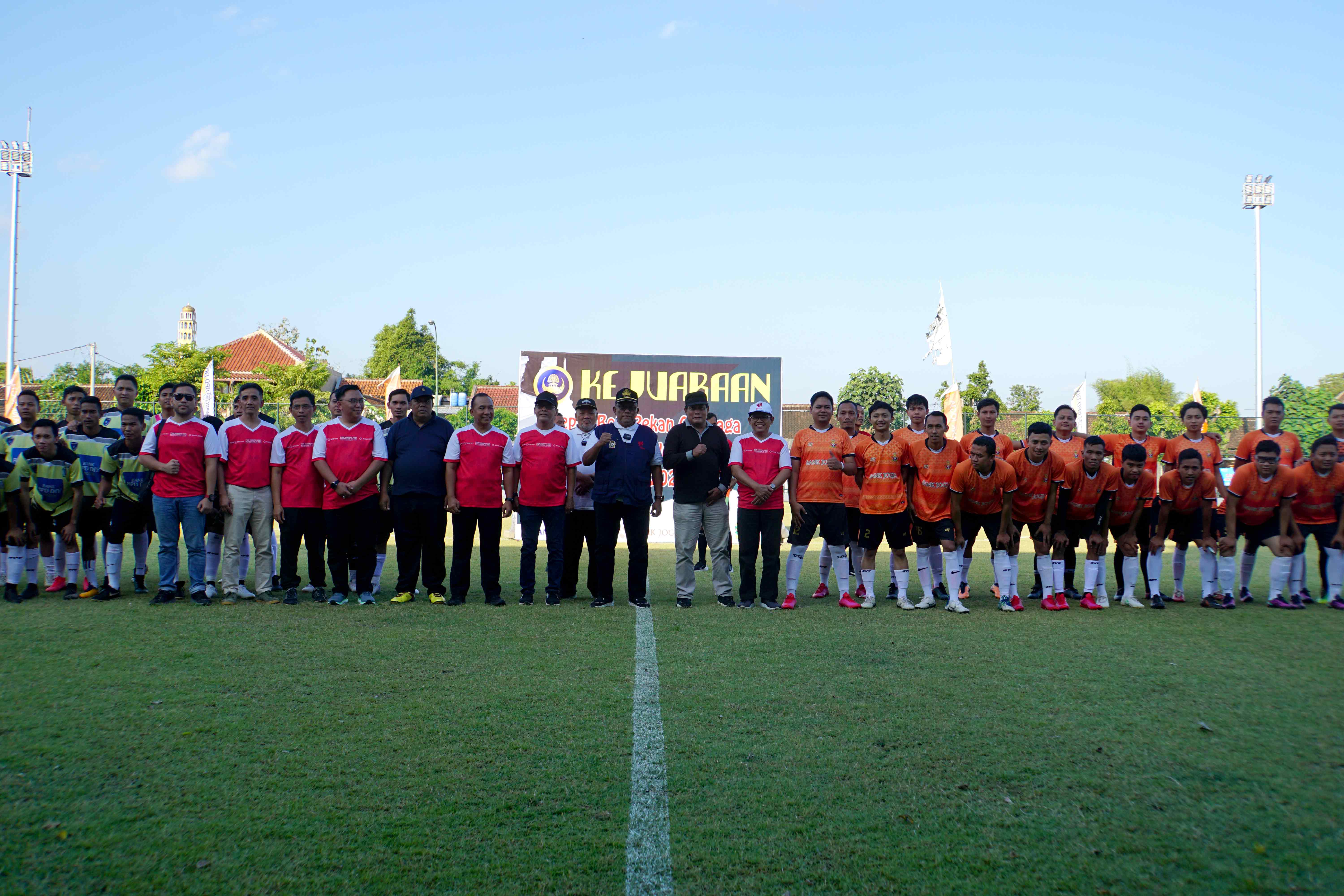 PS Bank Jogja Menang Laga Pembuka Cabor Sepakbola POR KORPRI