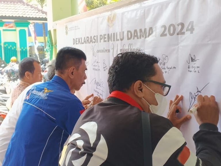 Seluruh Kemantren di Kota Yogya Telah Nyatakan Deklarasi Pemilu Damai