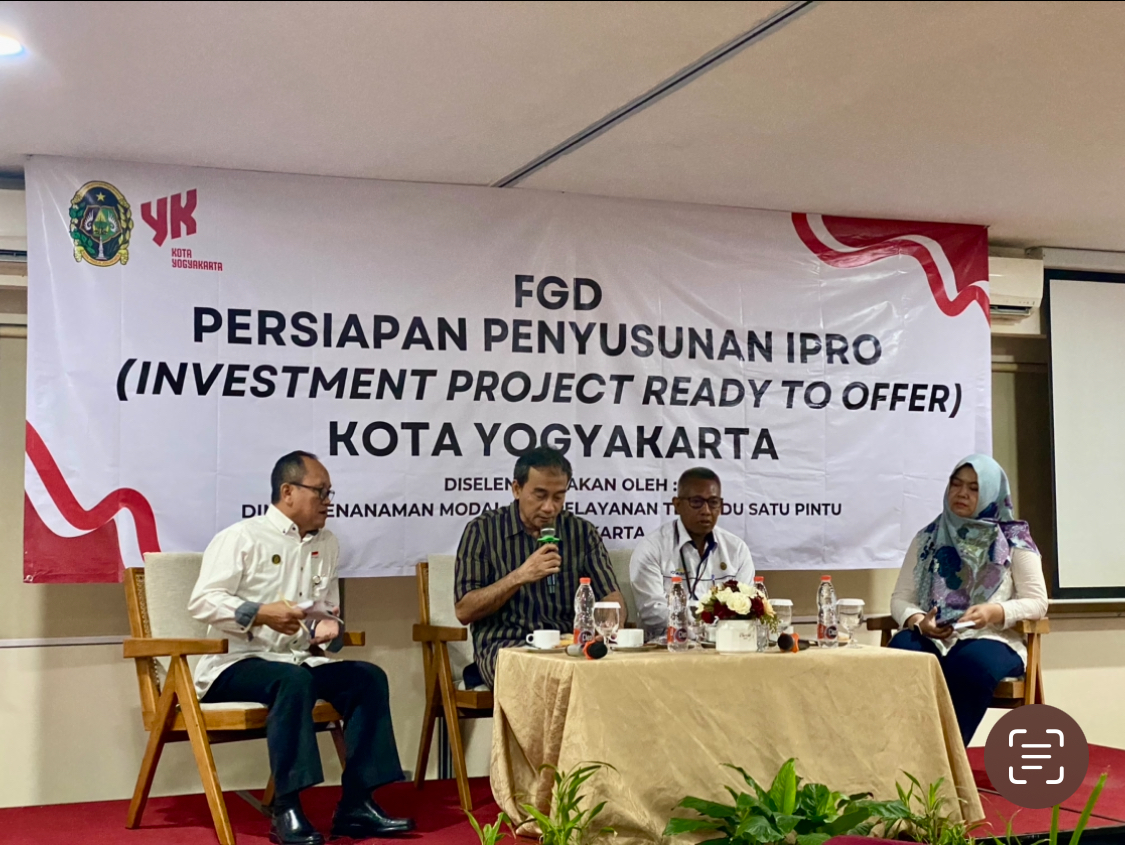 Pentingnya Penyusunan IPRO Untuk Ciptakan Yogya Ramah Investasi