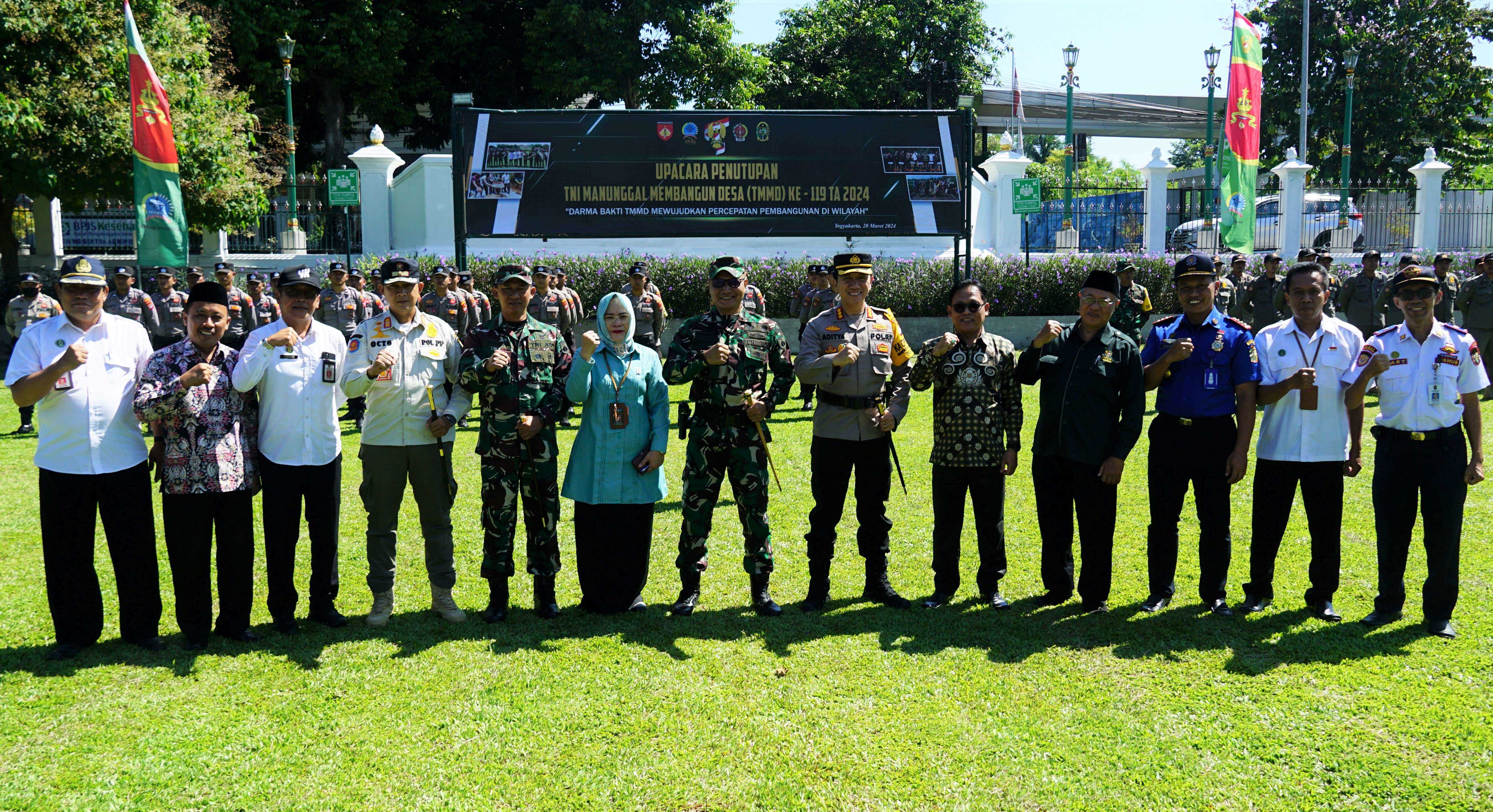 TMMD Sengkuyung Tahap I 2024 di Yogya Bantu Pembangunan di Wilayah    