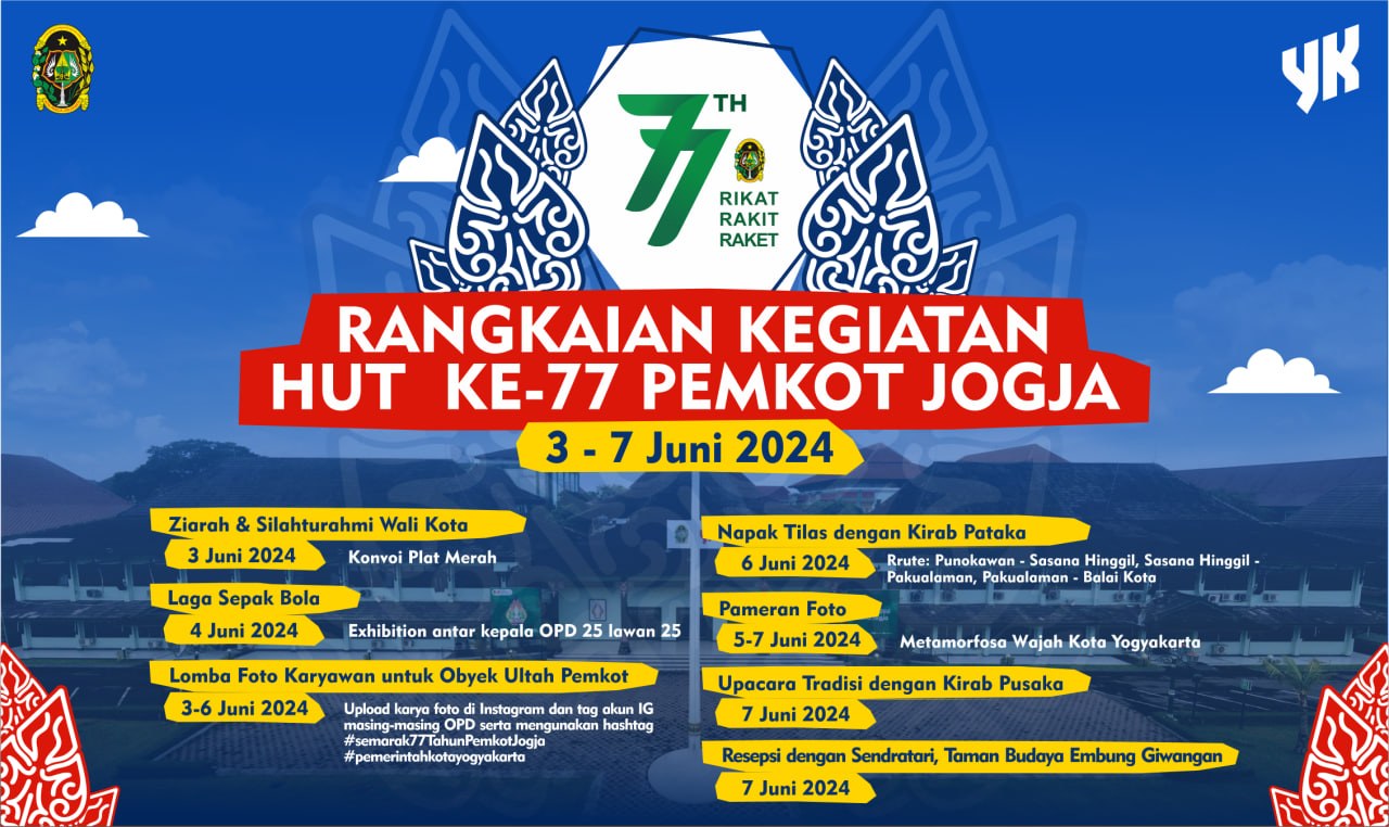 Beragam Kegiatan Menarik Meriahkan HUT Ke-77 Pemkot Jogja