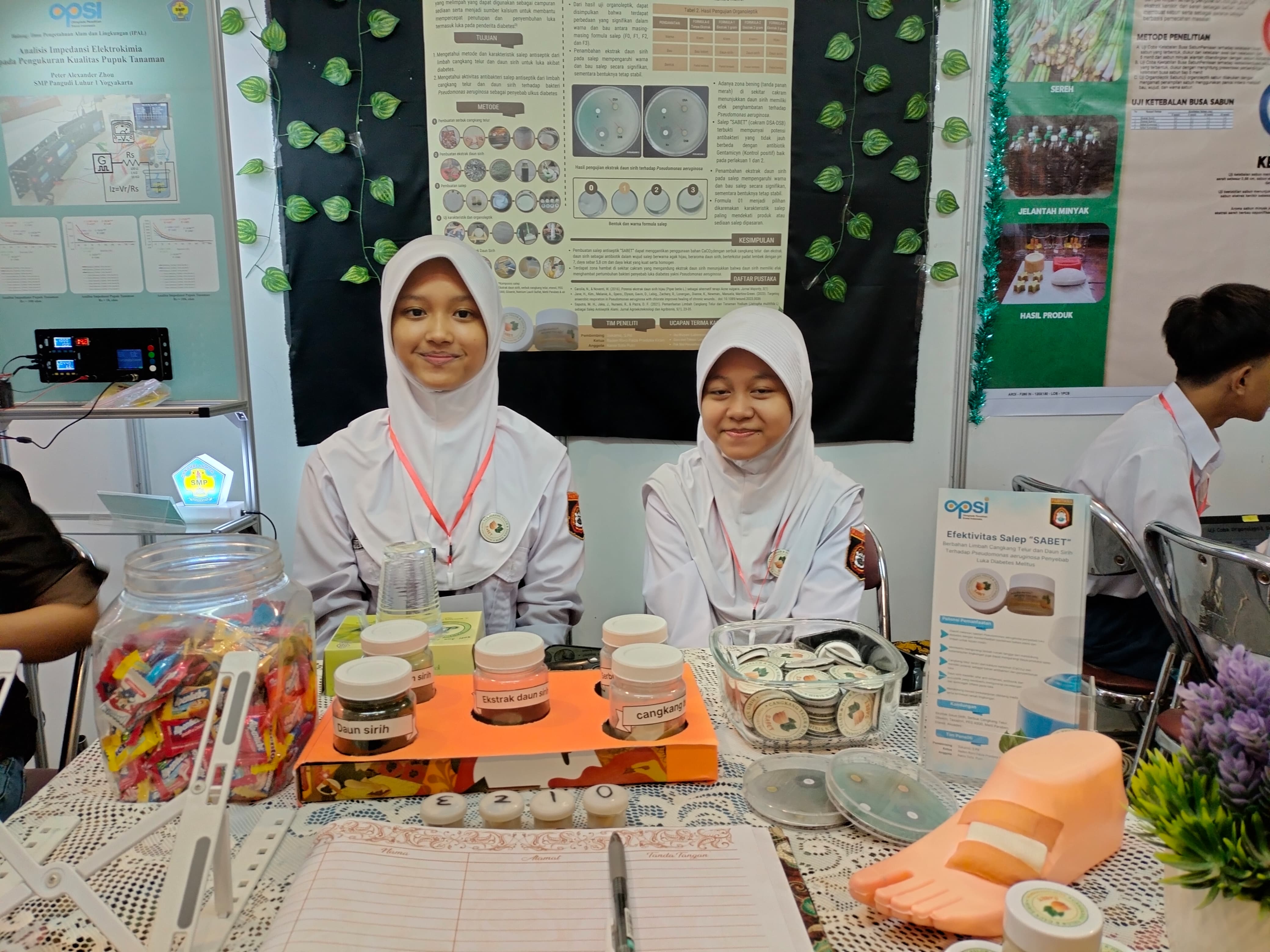 Salep Limbah Cangkang Telur Karya Siswa SMP 5 Yogya Juara OPSI