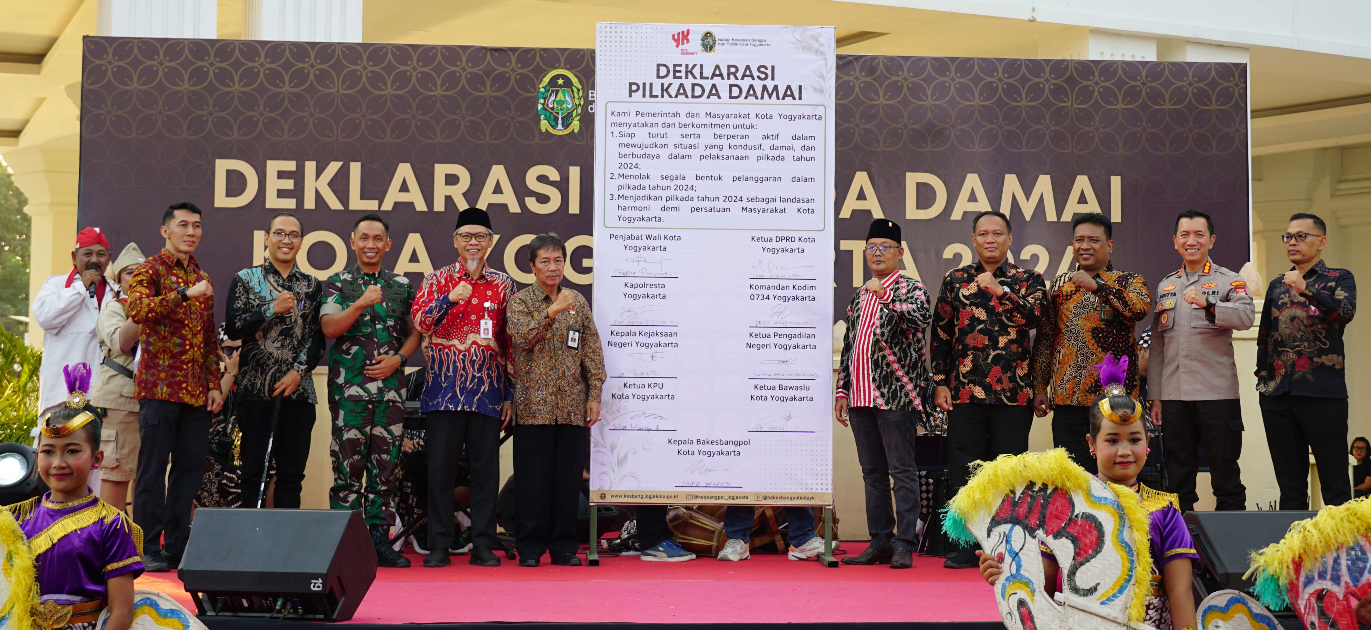 Deklarasi Pilkada Damai Komitmen Bersama Jaga Situasi Kondusif dan Tolak Pelanggaran