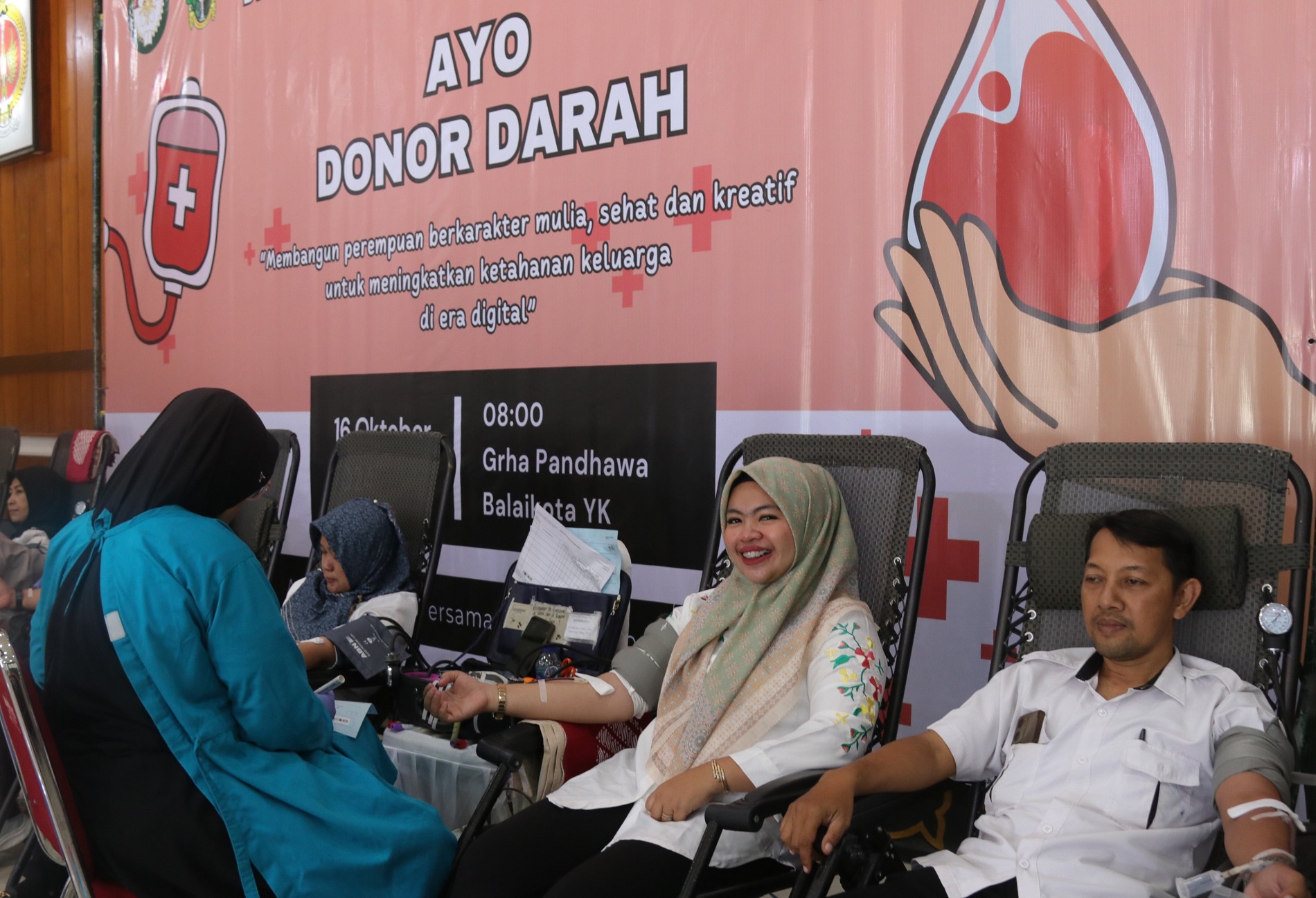 Donor Darah Awali Rangkaian HUT ke-25 DWP Kota Yogyakarta