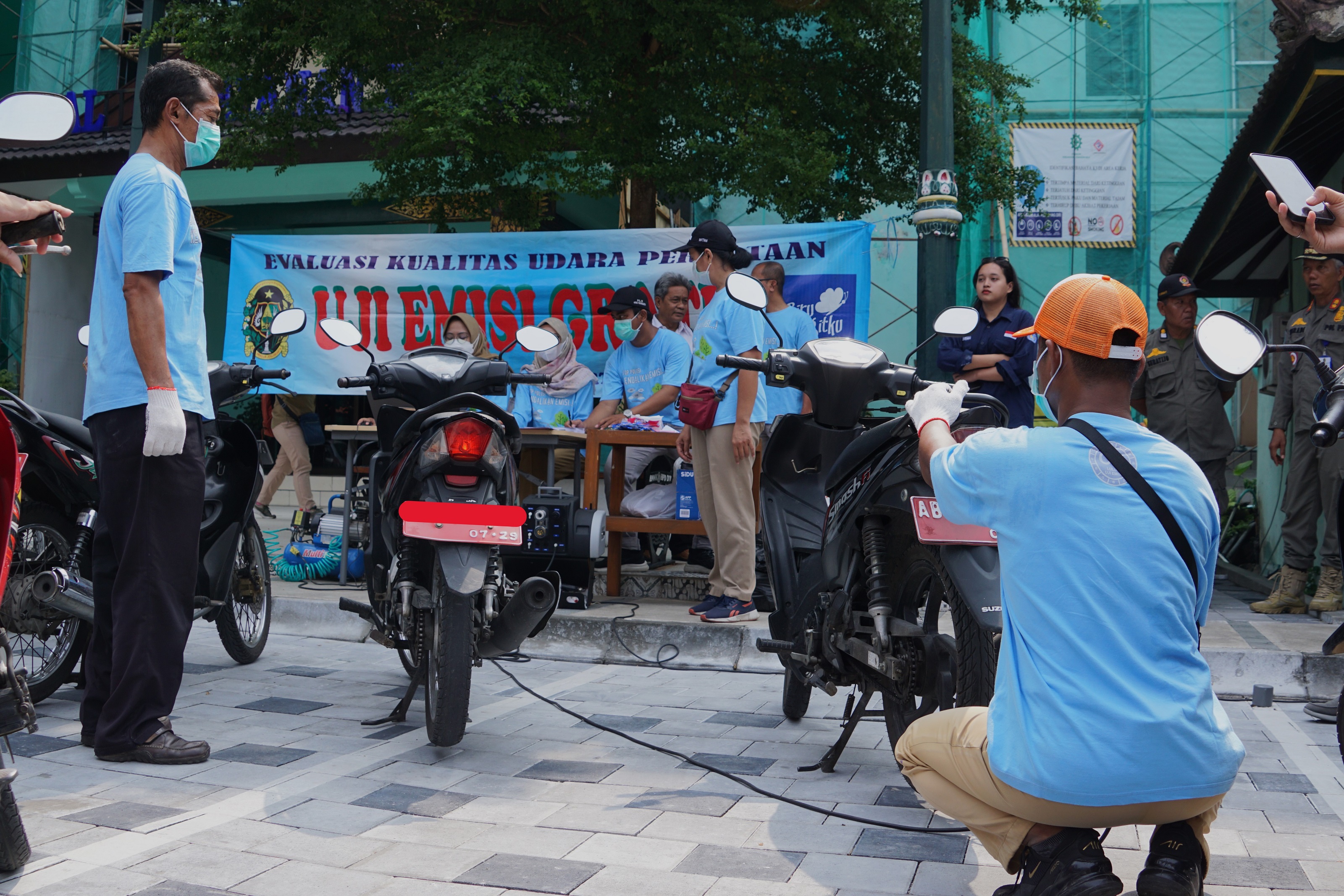 Pemkot Gelar Uji Emisi Kendaraan Bermotor di Balai Kota